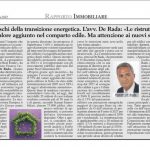 Sfide e rischi della transizione energetica. Milano Finanza - Avv. Dimitri De Rada